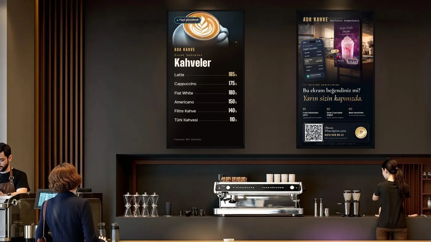 Dijital Menü Ekranı Nasıl Seçilir? Kafe ve Restoranlar İçin 9 Kriter